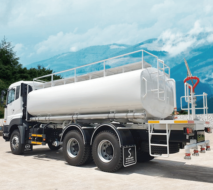 water tanker truck steelmer