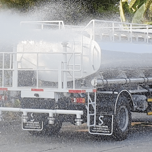 Water tank truck option Rear Top Pressure Spray