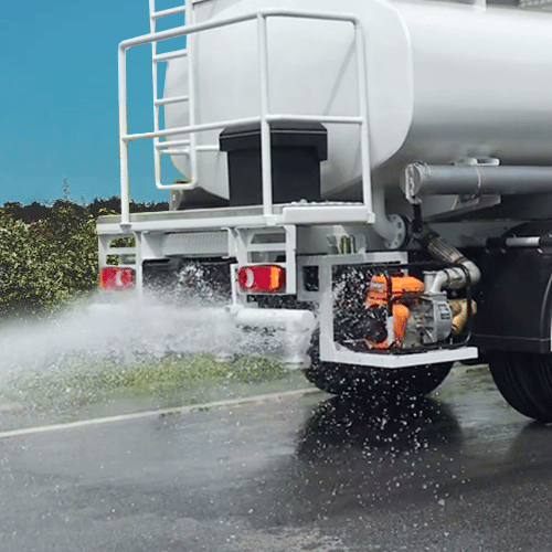 water tank truck option Rear spray with adjustable nozzle​