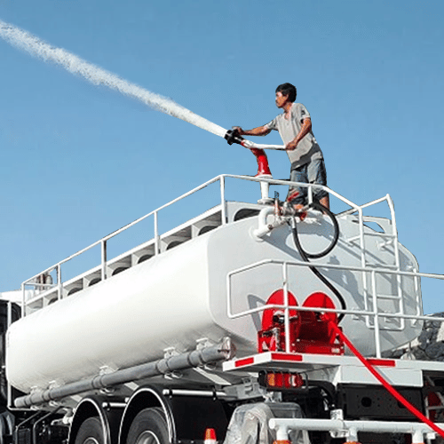 Water tank truck option Spray Monitor