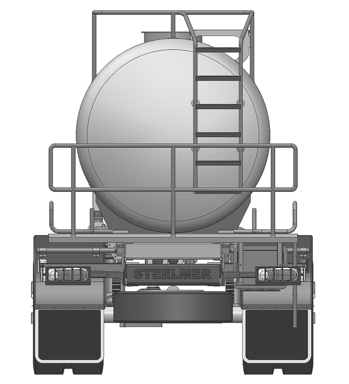 Water tank truck design cylindrical shape water tanker truck