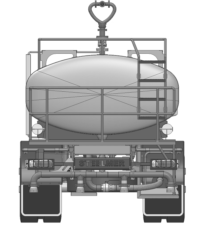 Water tank truck design double d design