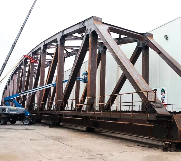 110-Meter Truss Bridge for Track Doubling Project​